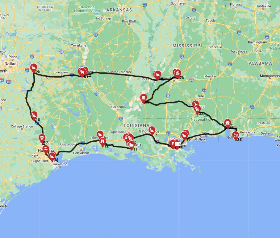 New Orleans roundtrip - Southern States Sojourn
